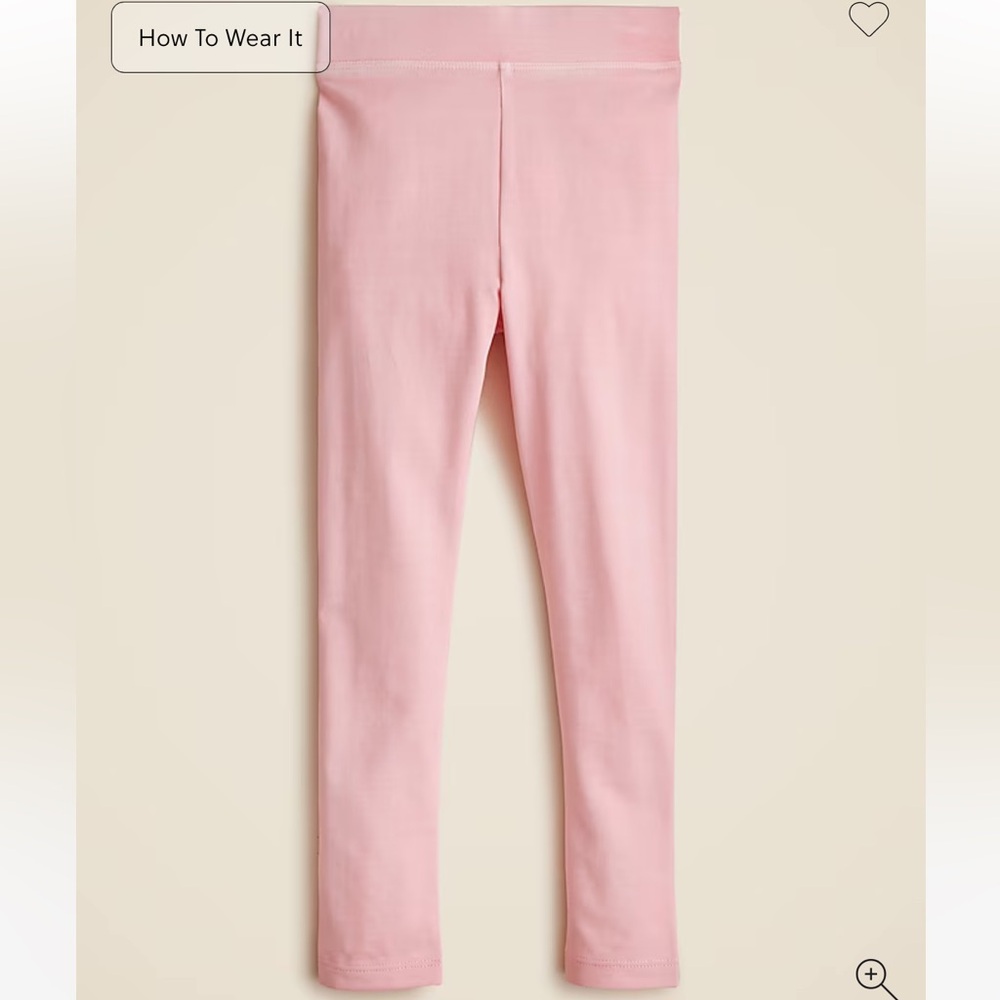 Crewcuts Girls Garment Dyed Everyday Leggings Baby Pink 12